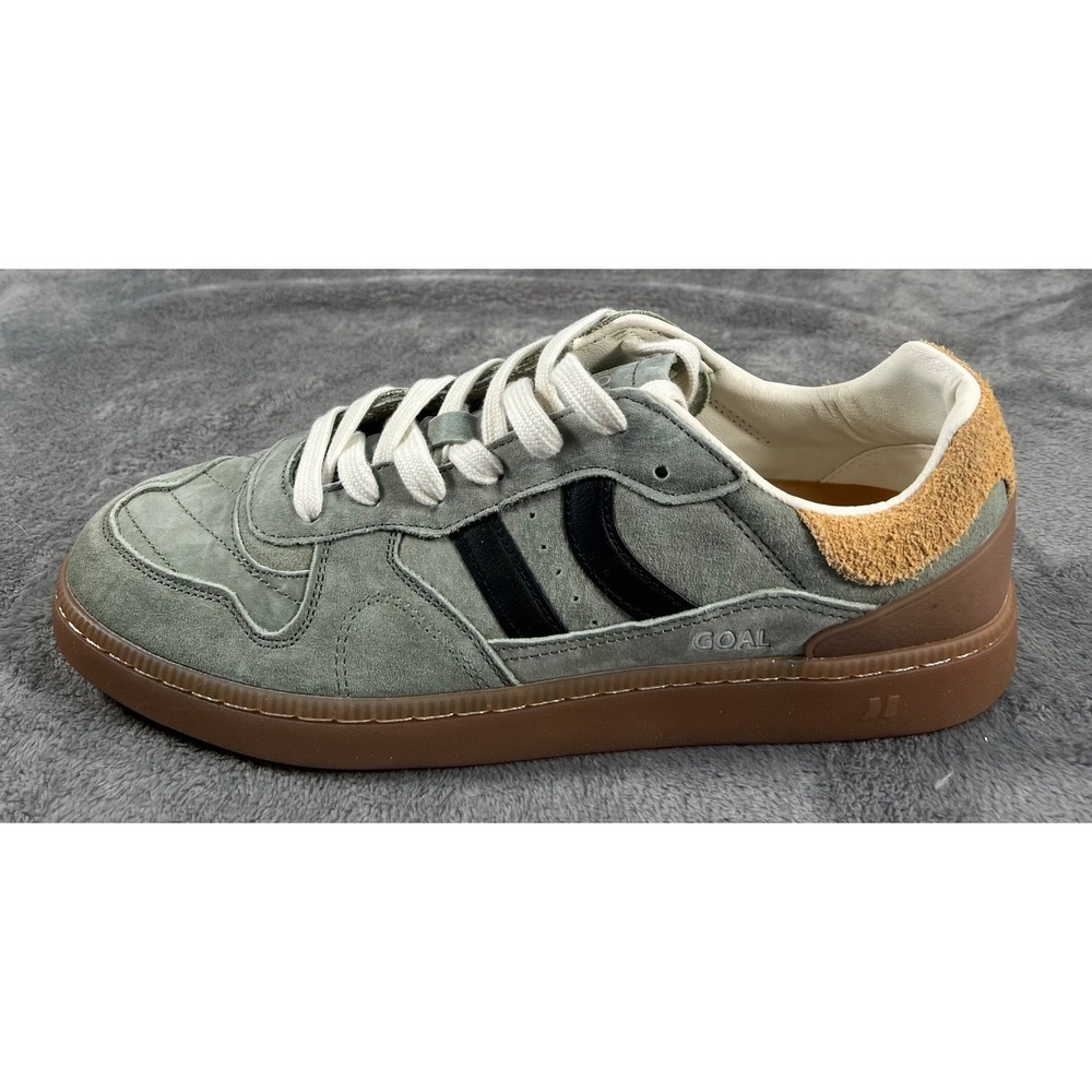 Coolway Goal Sneakers Shoes Womens 10 Green Suede Lace Up Low NEW